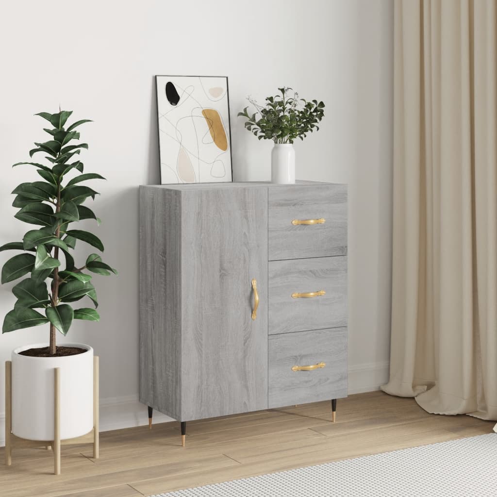 Sideboard Grau Sonoma 69,5x34x90 cm Holzwerkstoff - Pazzar.ch