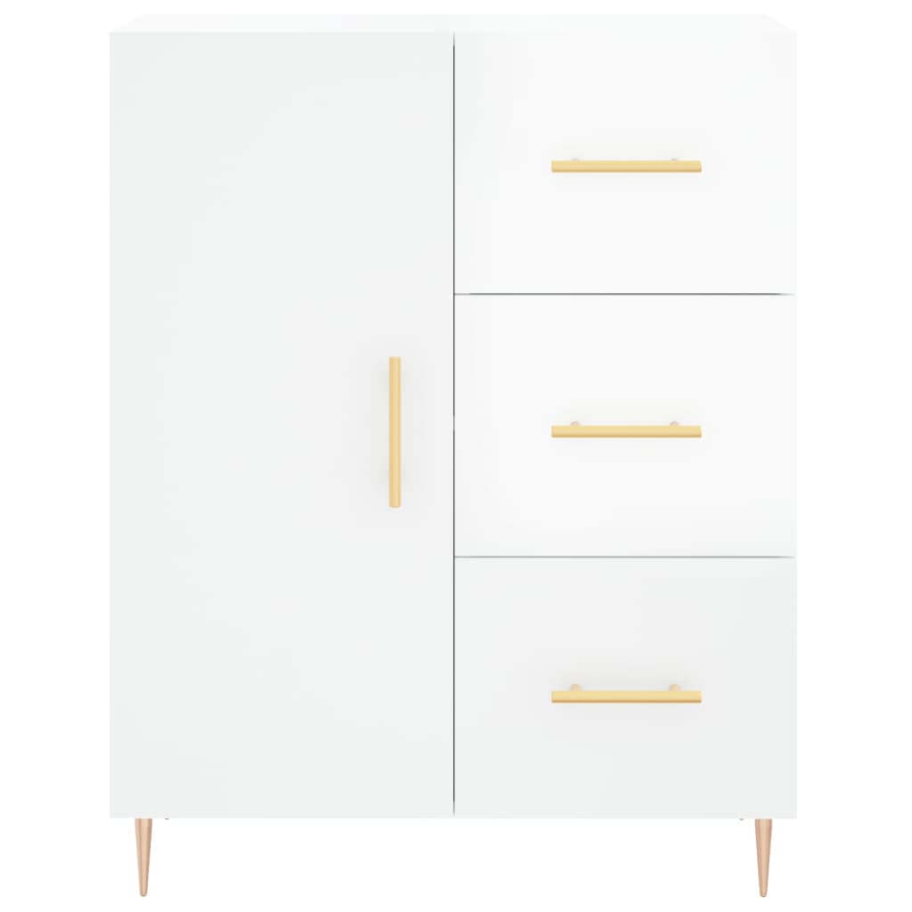 Sideboard Hochglanz-Weiß 69,5x34x90 cm Holzwerkstoff - Pazzar.ch