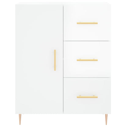 Sideboard Hochglanz-Weiß 69,5x34x90 cm Holzwerkstoff - Pazzar.ch