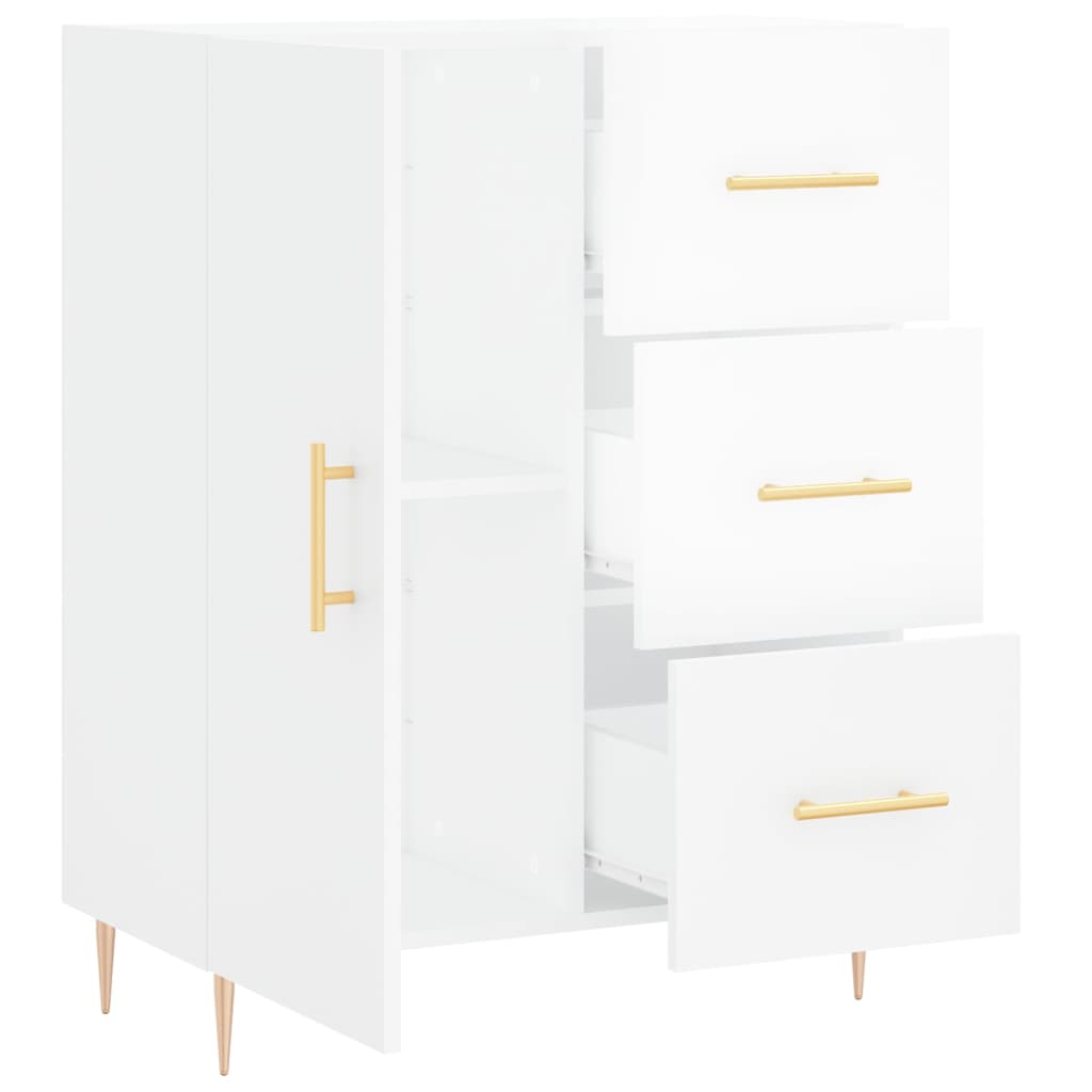 Sideboard Hochglanz-Weiß 69,5x34x90 cm Holzwerkstoff - Pazzar.ch