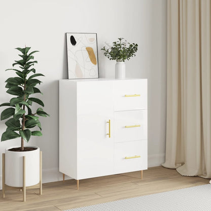 Sideboard Hochglanz-Weiß 69,5x34x90 cm Holzwerkstoff - Pazzar.ch
