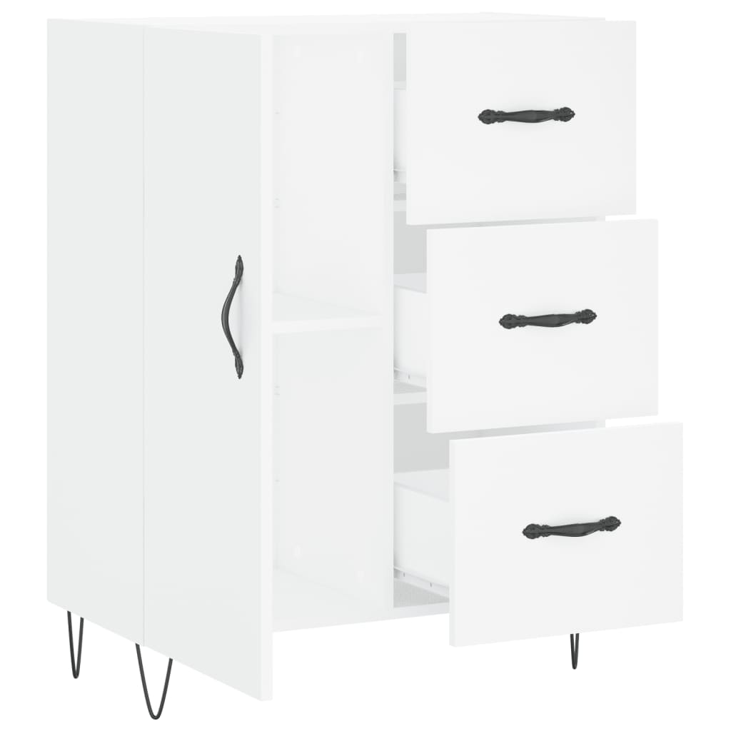 Sideboard Weiß 69,5x34x90 cm Holzwerkstoff - Pazzar.ch