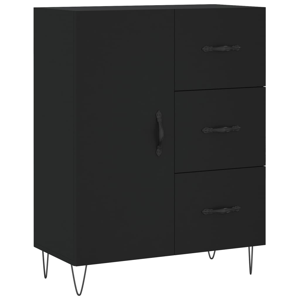 Sideboard Schwarz 69,5x34x90 cm Holzwerkstoff - Pazzar.ch