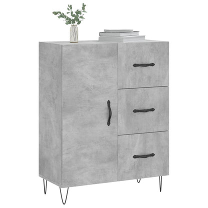 Sideboard Betongrau 69,5x34x90 cm Holzwerkstoff - Pazzar.ch