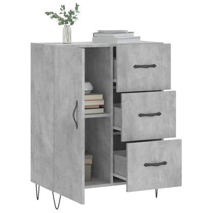 Sideboard Betongrau 69,5x34x90 cm Holzwerkstoff - Pazzar.ch