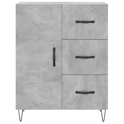 Sideboard Betongrau 69,5x34x90 cm Holzwerkstoff - Pazzar.ch