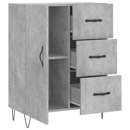 Sideboard Betongrau 69,5x34x90 cm Holzwerkstoff - Pazzar.ch