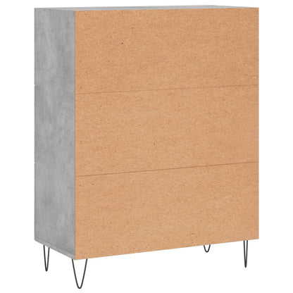 Sideboard Betongrau 69,5x34x90 cm Holzwerkstoff - Pazzar.ch
