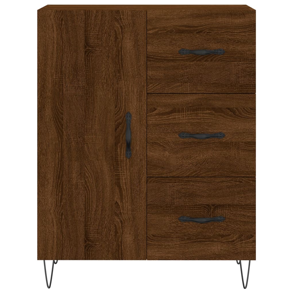 Sideboard Braun Eichen-Optik 69,5x34x90 cm Holzwerkstoff - Pazzar.ch