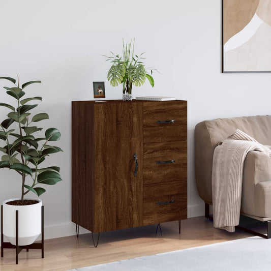 Sideboard Braun Eichen-Optik 69,5x34x90 cm Holzwerkstoff - Pazzar.ch