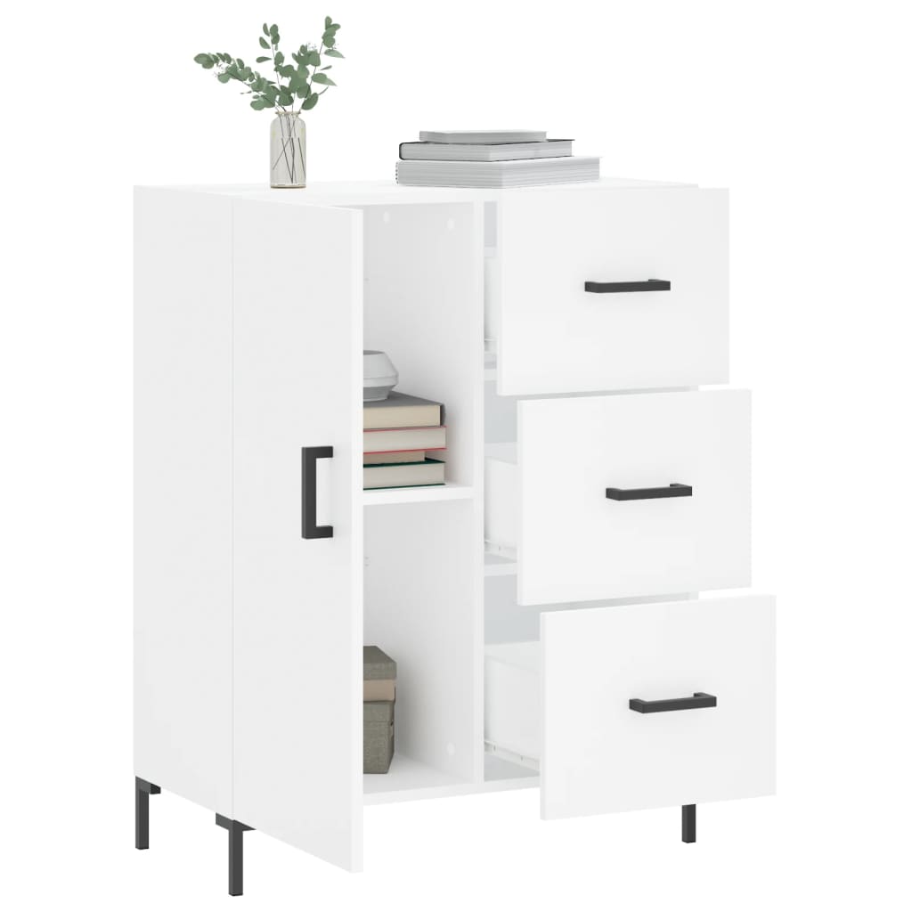 Sideboard Weiß 69,5x34x90 cm Holzwerkstoff - Pazzar.ch