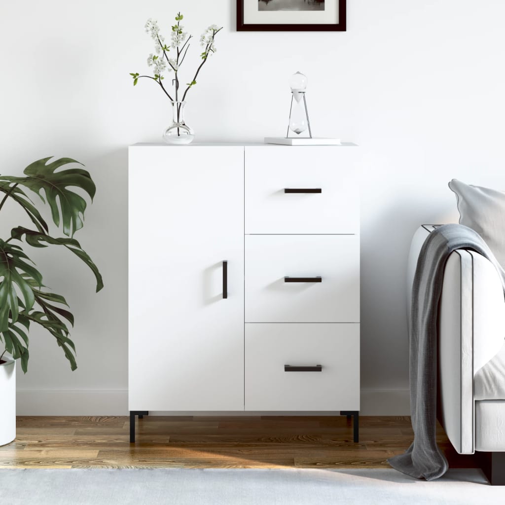 Sideboard Weiß 69,5x34x90 cm Holzwerkstoff - Pazzar.ch