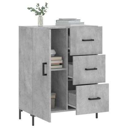 Sideboard Betongrau 69,5x34x90 cm Holzwerkstoff - Pazzar.ch