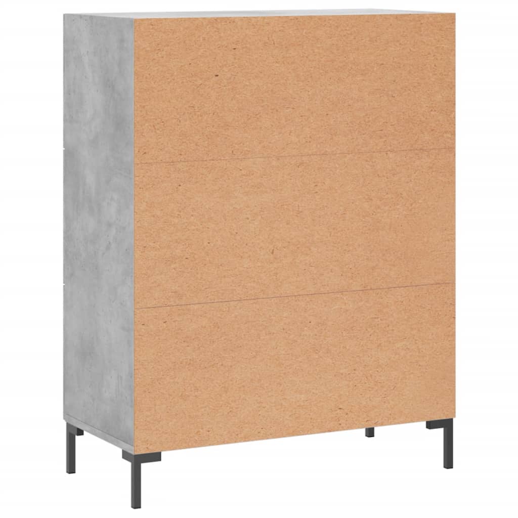 Sideboard Betongrau 69,5x34x90 cm Holzwerkstoff - Pazzar.ch
