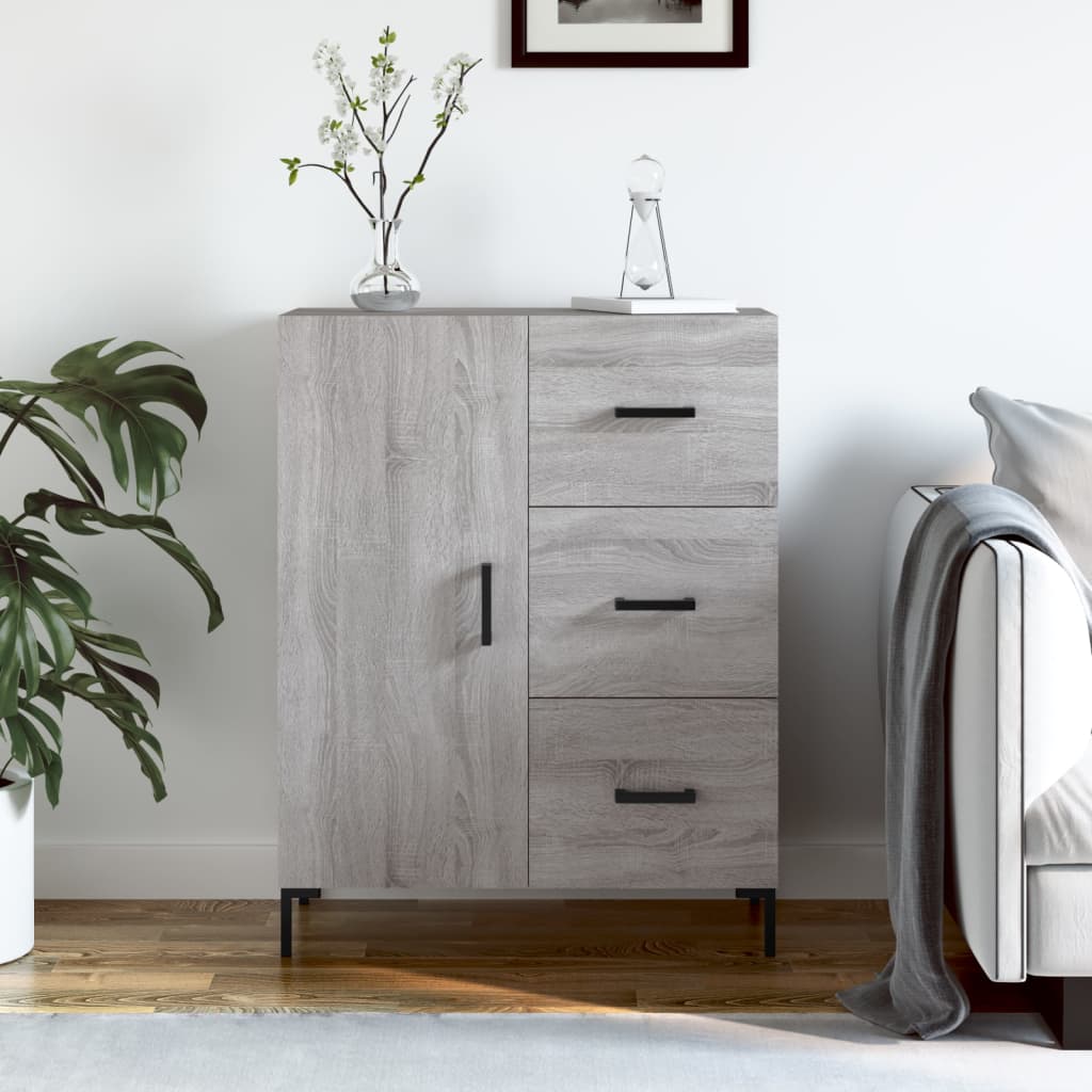 Sideboard Grau Sonoma 69,5x34x90 cm Holzwerkstoff - Pazzar.ch