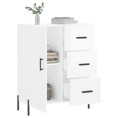 Sideboard Hochglanz-Weiß 69,5x34x90 cm Holzwerkstoff - Pazzar.ch