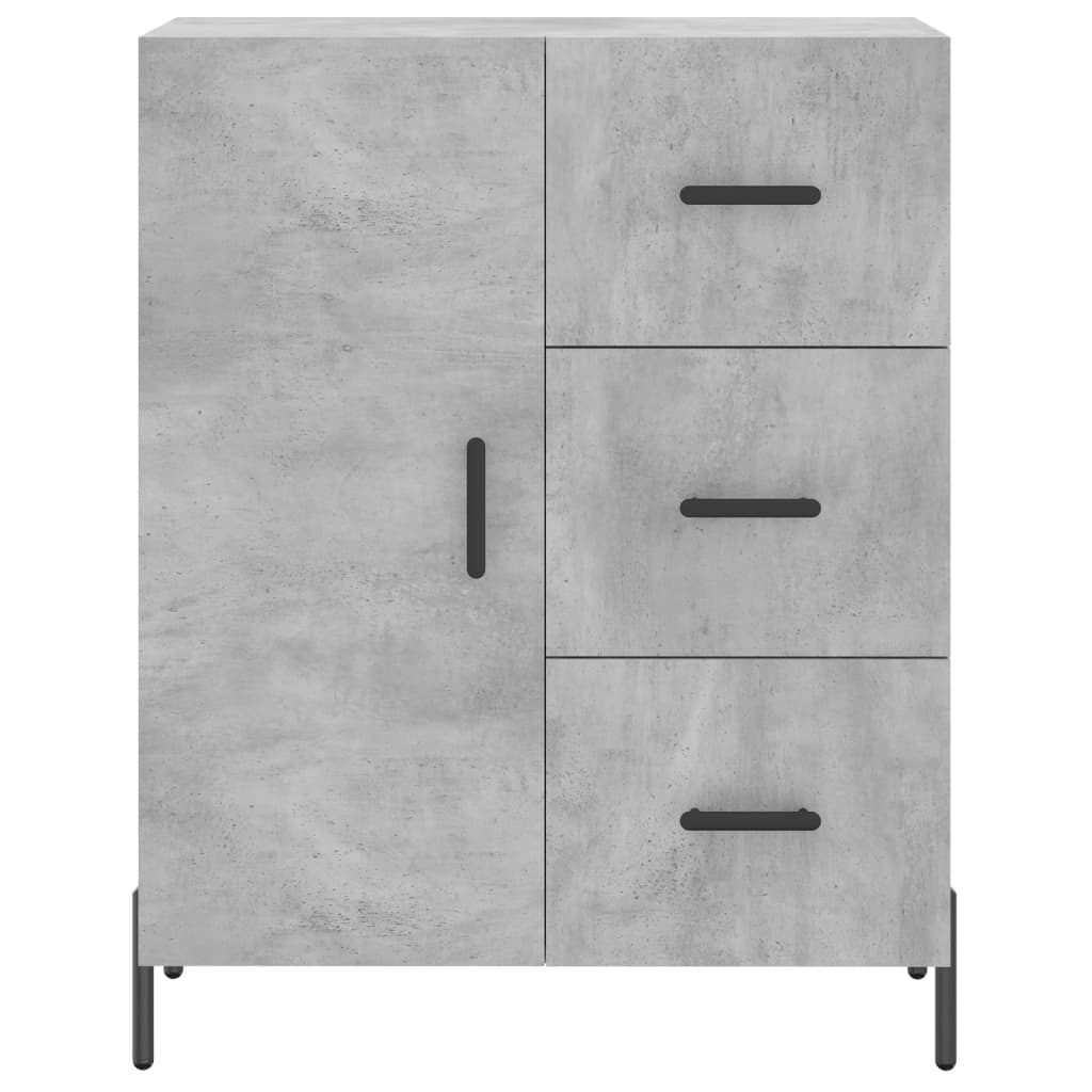 Sideboard Betongrau 69,5x34x90 cm Holzwerkstoff - Pazzar.ch