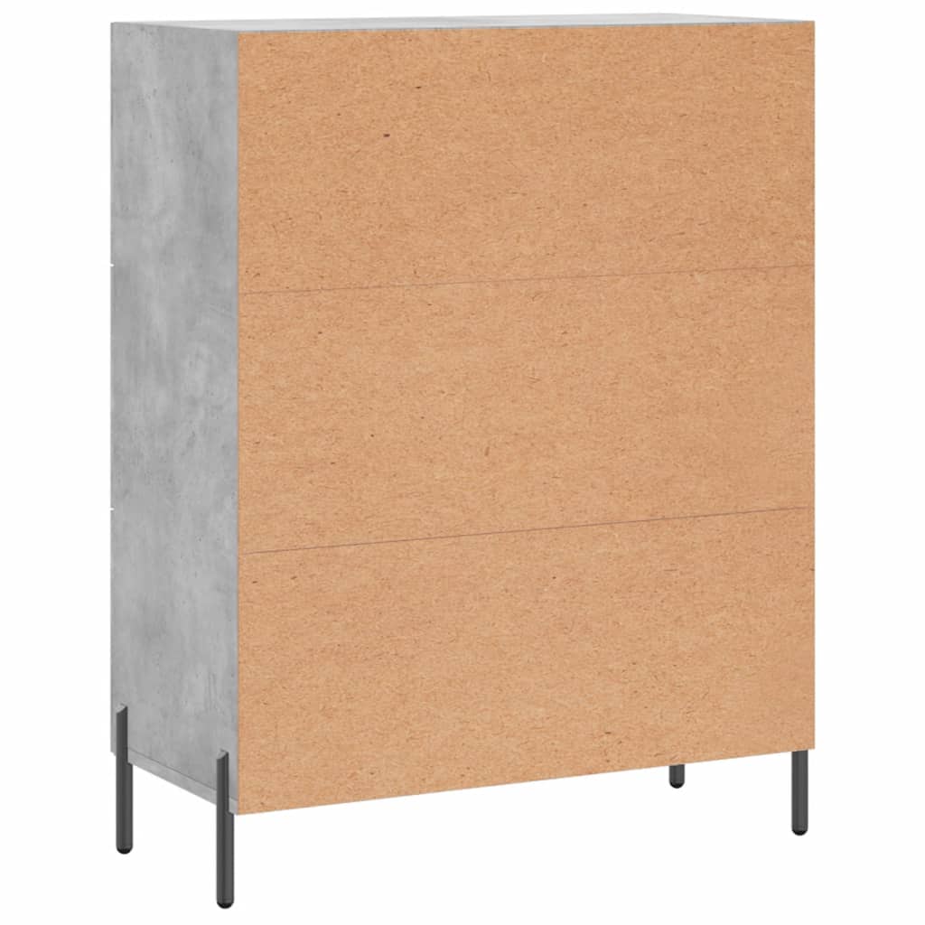 Sideboard Betongrau 69,5x34x90 cm Holzwerkstoff - Pazzar.ch