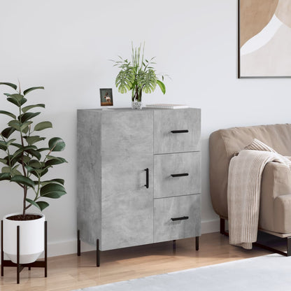 Sideboard Betongrau 69,5x34x90 cm Holzwerkstoff - Pazzar.ch