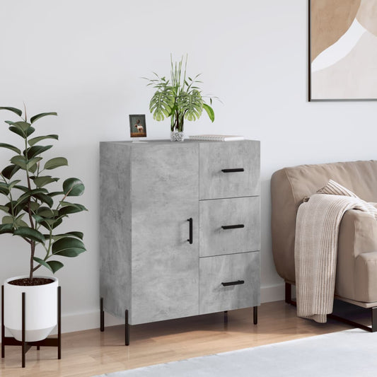 Sideboard Betongrau 69,5x34x90 cm Holzwerkstoff - Pazzar.ch