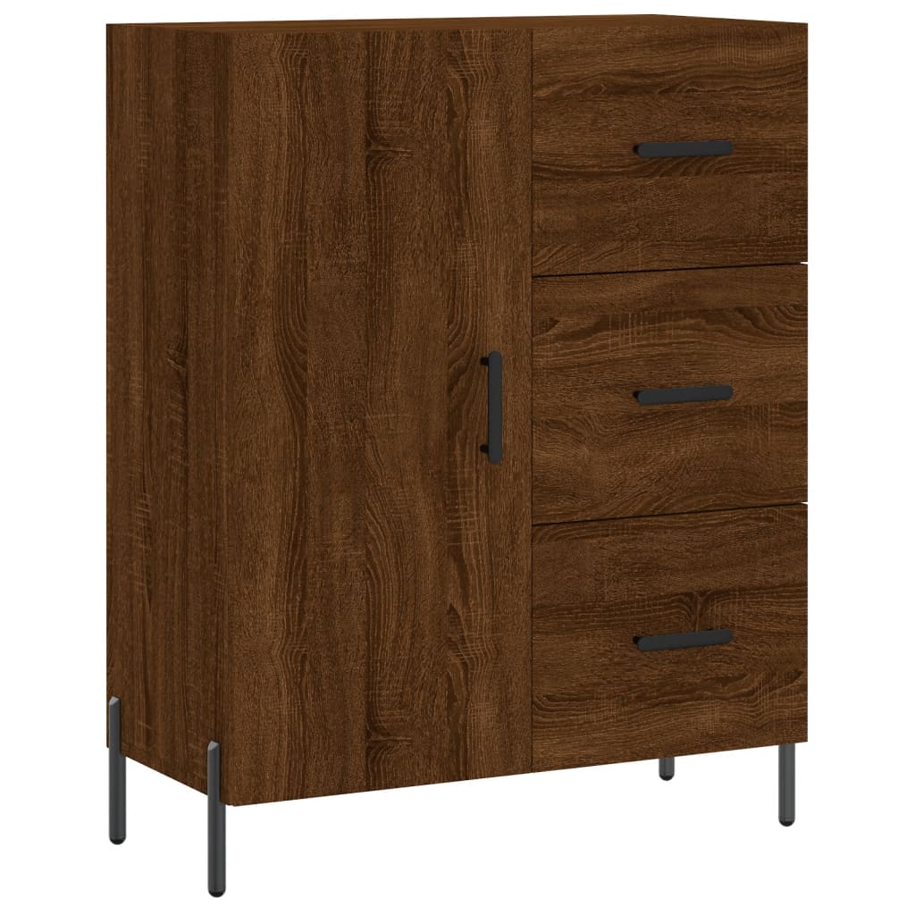 Sideboard Braun Eichen-Optik 69,5x34x90 cm Holzwerkstoff - Pazzar.ch