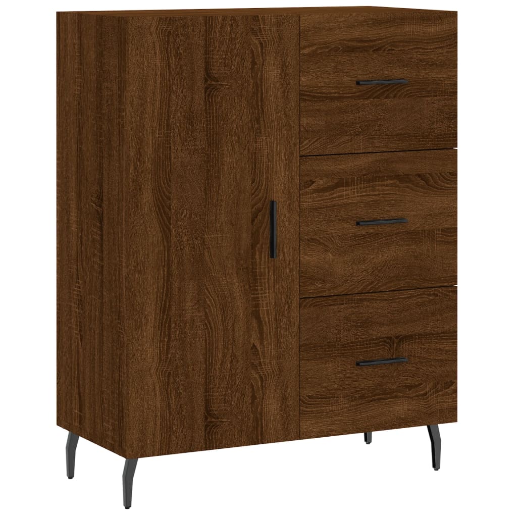 Sideboard Braun Eichen-Optik 69,5x34x90 cm Holzwerkstoff - Pazzar.ch