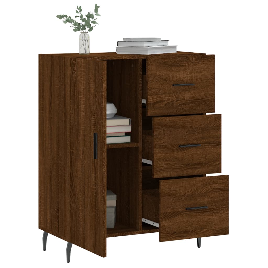 Sideboard Braun Eichen-Optik 69,5x34x90 cm Holzwerkstoff - Pazzar.ch
