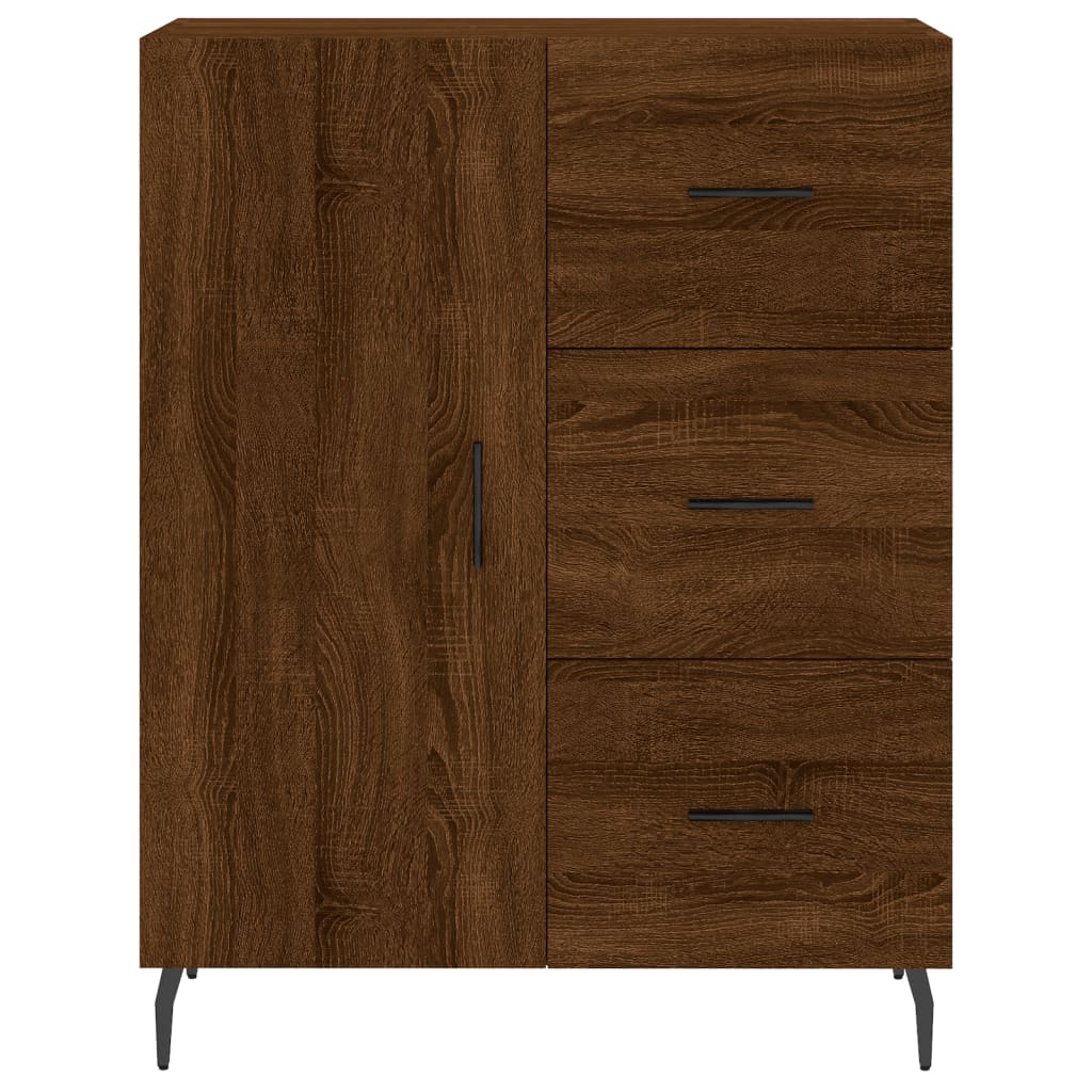Sideboard Braun Eichen-Optik 69,5x34x90 cm Holzwerkstoff - Pazzar.ch