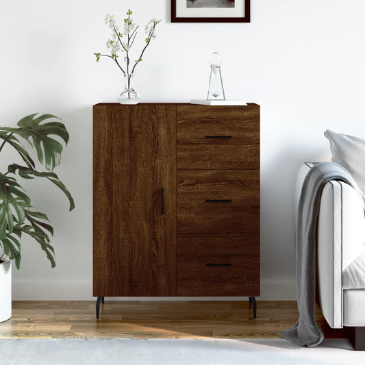 Sideboard Braun Eichen-Optik 69,5x34x90 cm Holzwerkstoff - Pazzar.ch