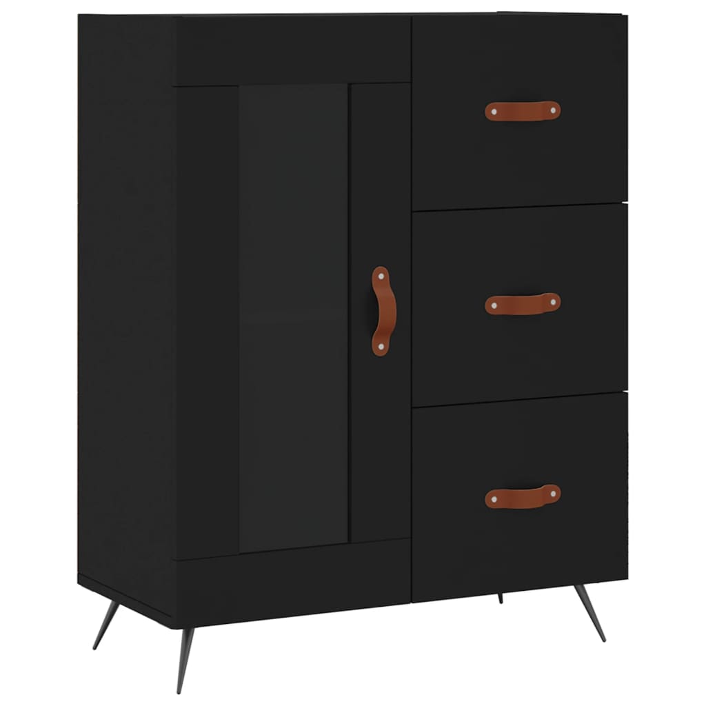 Sideboard Schwarz 69,5x34x90 cm Holzwerkstoff - Pazzar.ch