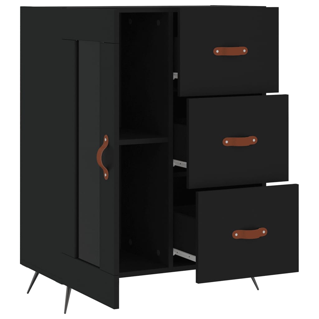 Sideboard Schwarz 69,5x34x90 cm Holzwerkstoff - Pazzar.ch