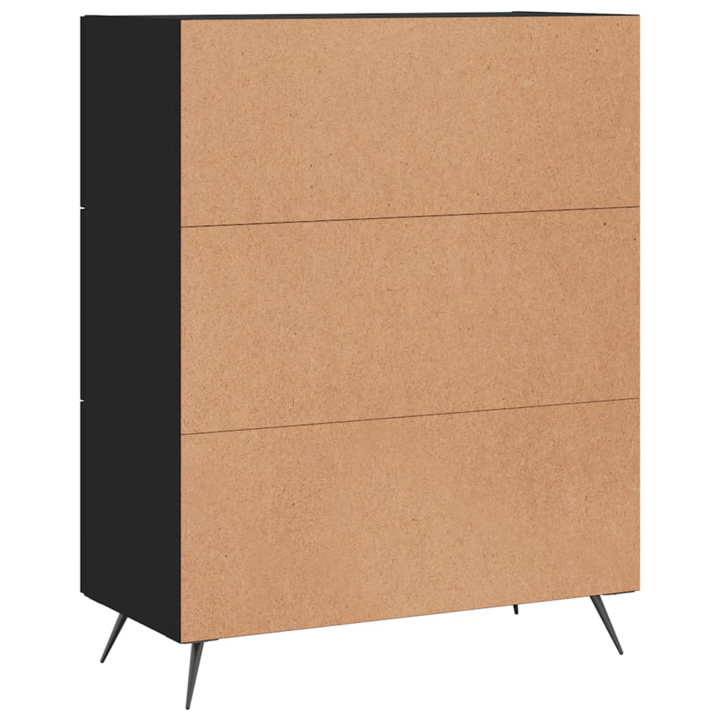 Sideboard Schwarz 69,5x34x90 cm Holzwerkstoff - Pazzar.ch