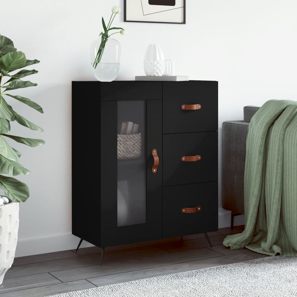 Sideboard Schwarz 69,5x34x90 cm Holzwerkstoff - Pazzar.ch