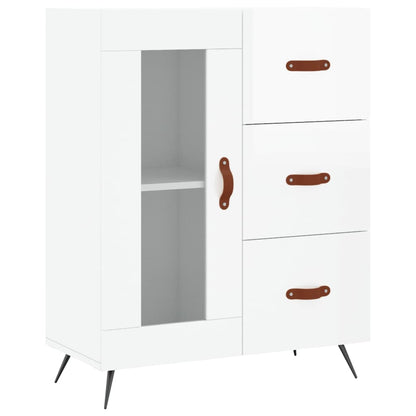 Sideboard Hochglanz-Weiß 69,5x34x90 cm Holzwerkstoff - Pazzar.ch