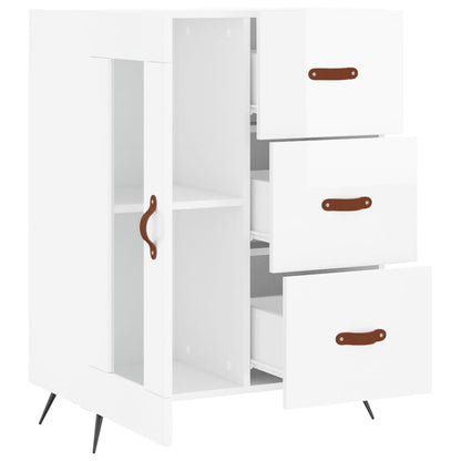 Sideboard Hochglanz-Weiß 69,5x34x90 cm Holzwerkstoff - Pazzar.ch