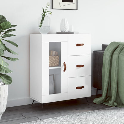 Sideboard Hochglanz-Weiß 69,5x34x90 cm Holzwerkstoff - Pazzar.ch