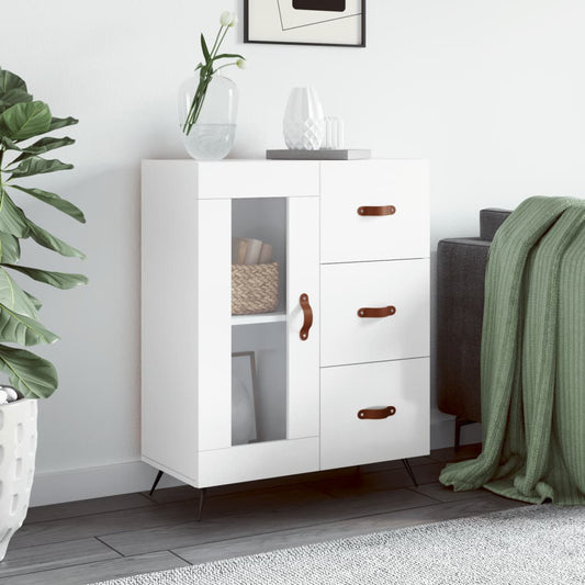 Sideboard Hochglanz-Weiß 69,5x34x90 cm Holzwerkstoff - Pazzar.ch