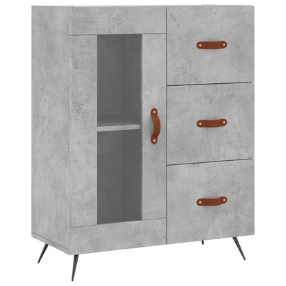 Sideboard Betongrau 69,5x34x90 cm Holzwerkstoff - Pazzar.ch