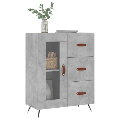 Sideboard Betongrau 69,5x34x90 cm Holzwerkstoff - Pazzar.ch