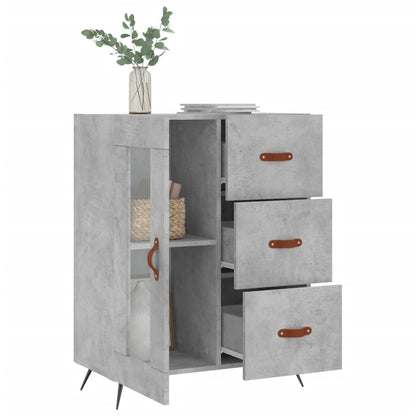Sideboard Betongrau 69,5x34x90 cm Holzwerkstoff - Pazzar.ch