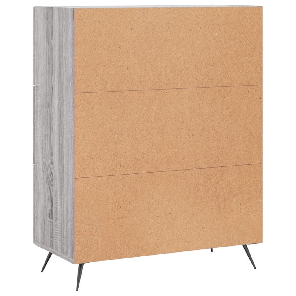 Sideboard Grau Sonoma 69,5x34x90 cm Holzwerkstoff - Pazzar.ch