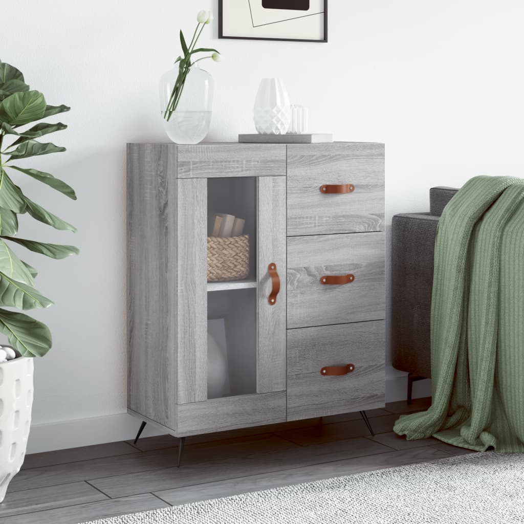 Sideboard Grau Sonoma 69,5x34x90 cm Holzwerkstoff - Pazzar.ch