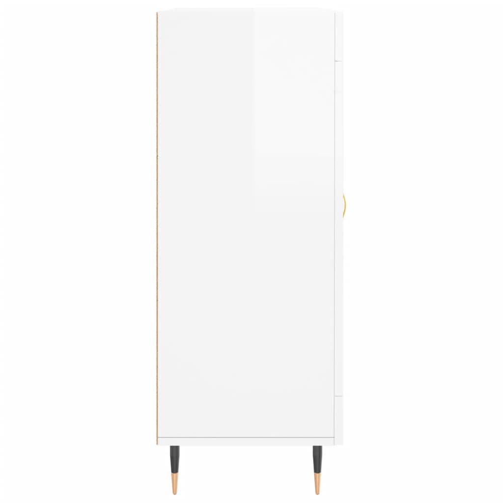 Sideboard Hochglanz-Weiß 69,5x34x90 cm Holzwerkstoff - Pazzar.ch