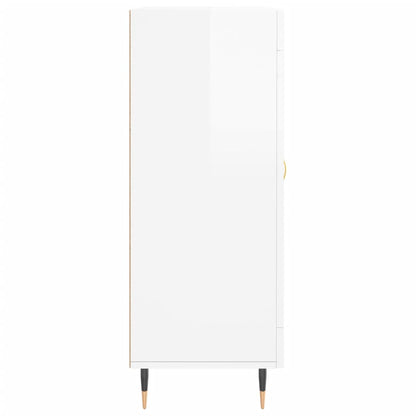 Sideboard Hochglanz-Weiß 69,5x34x90 cm Holzwerkstoff - Pazzar.ch