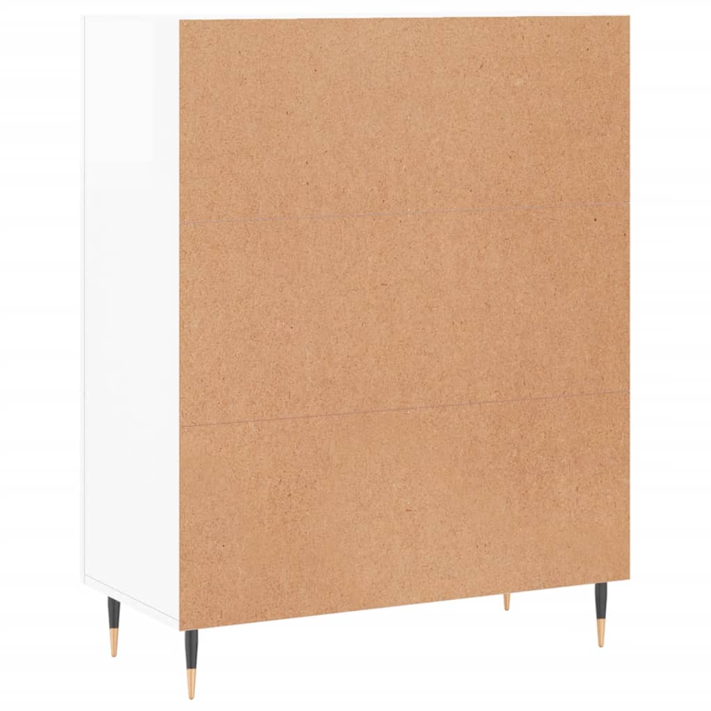 Sideboard Hochglanz-Weiß 69,5x34x90 cm Holzwerkstoff - Pazzar.ch