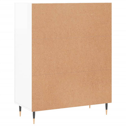 Sideboard Hochglanz-Weiß 69,5x34x90 cm Holzwerkstoff - Pazzar.ch