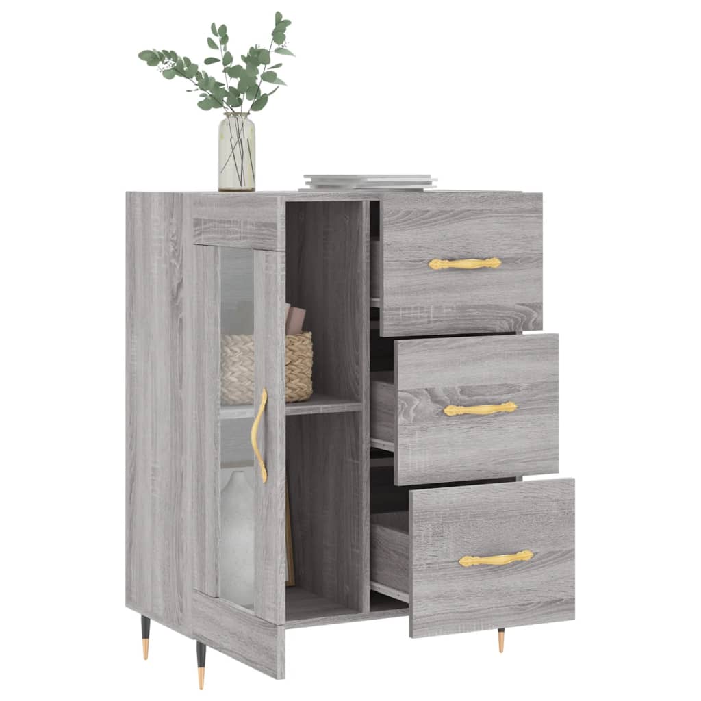 Sideboard Grau Sonoma 69,5x34x90 cm Holzwerkstoff - Pazzar.ch
