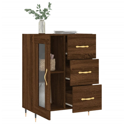 Sideboard Braun Eichen-Optik 69,5x34x90 cm Holzwerkstoff - Pazzar.ch