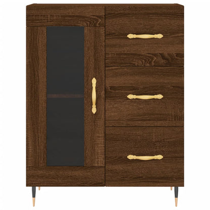 Sideboard Braun Eichen-Optik 69,5x34x90 cm Holzwerkstoff - Pazzar.ch