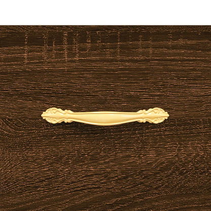 Sideboard Braun Eichen-Optik 69,5x34x90 cm Holzwerkstoff - Pazzar.ch